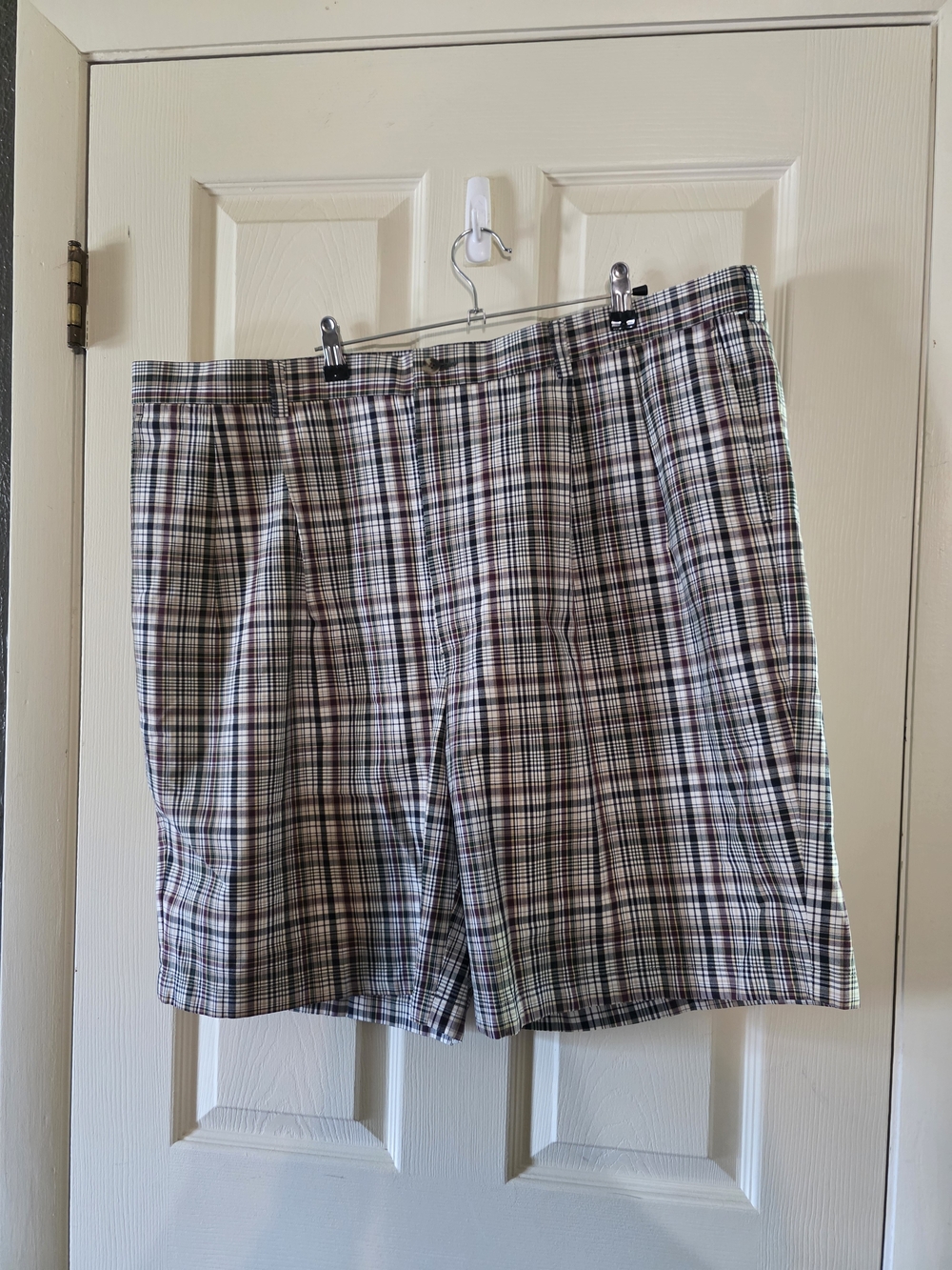 Men's Plaid Cargo Shorts - Multi-Color Great For Golf